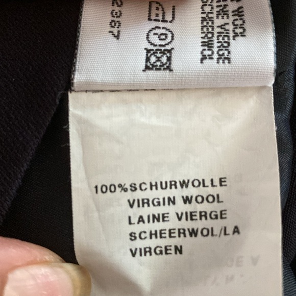 Louis Feraud knee length virgin wool  short sleeves dress size 12 - Picture 11 of 11